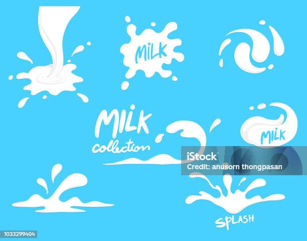 ミルクスプラッシュコレクション セット ベクター クリアな背景 - ミルクのベクターアート素材や画像を多数ご用意 - ミルク, しぶきを上げる, しぶき