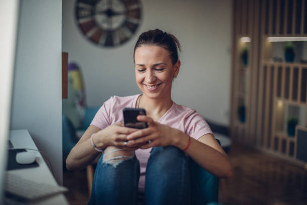 istock Young lady in home office 1033318356