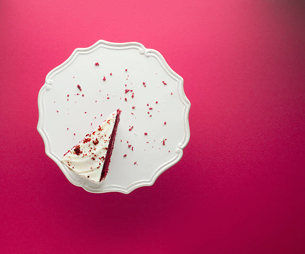 morceau de gâteau au chocolat sur plat à gâteau - plat à gâteau photos et images de collection