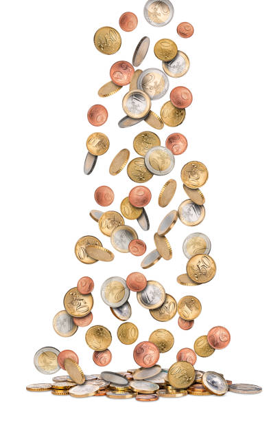 euzro coins money rain