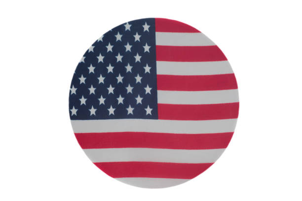 istock United States Flag Round Icon 1033349262