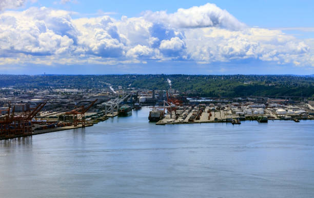 istock Container Shipping Facilities at the Port of Seattle 1033359044