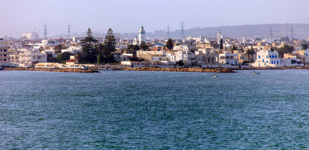 Tunis Skyline and Tunisia Coastline