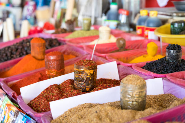 istock Traditional bazaar with spices in Tashkent, Uzbekistan. 1033376094