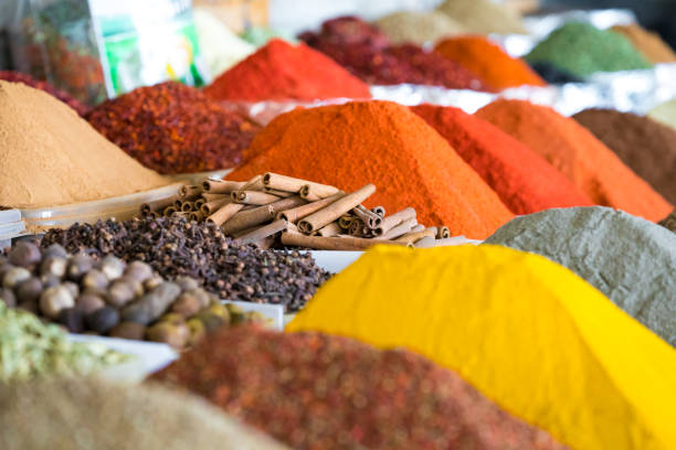 istock Traditional bazaar with spices in Tashkent, Uzbekistan. 1033376146