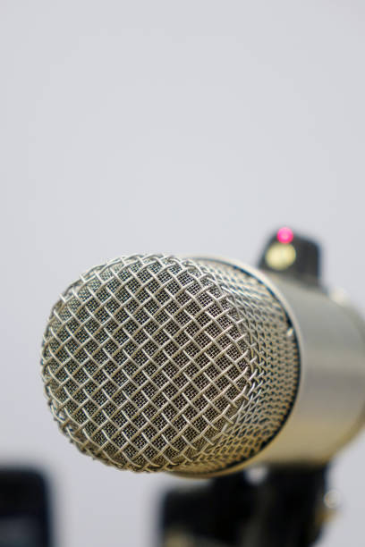 istock Microphones in the Studio on a light background. 1033391322