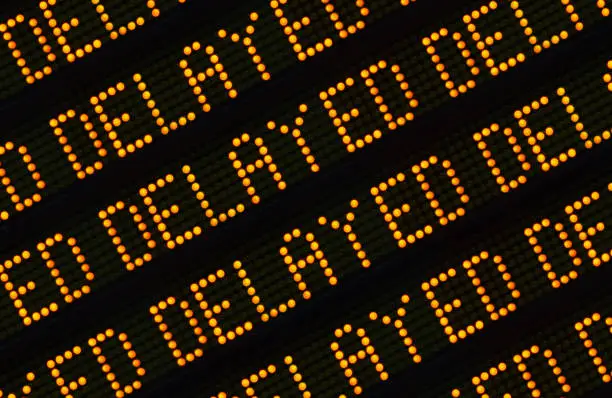 Photo of Delayed Sign Closeup
