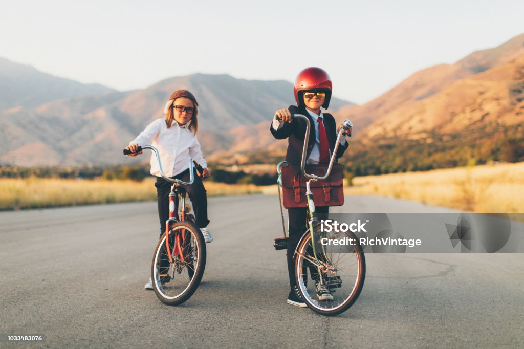 Junges Unternehmen Biking Team - Lizenzfrei 1980-1989 Stock-Foto