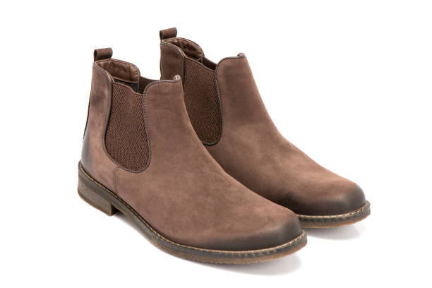 istock Brown Suede Boots For Men 1033491234