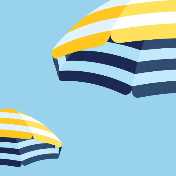 Vector illustration of Parasol Beach Umbrella Background