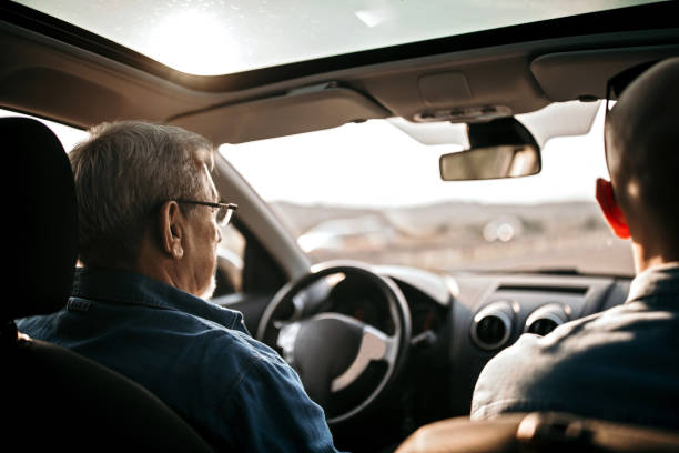 istock Senior father and adult son going on vacation 1033508496