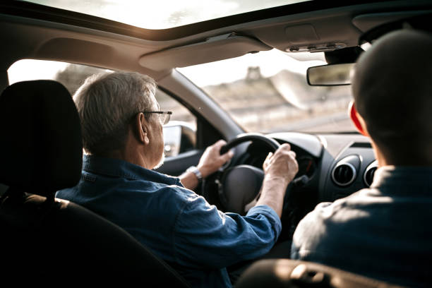 istock Senior father and adult son going on vacation 1033510574