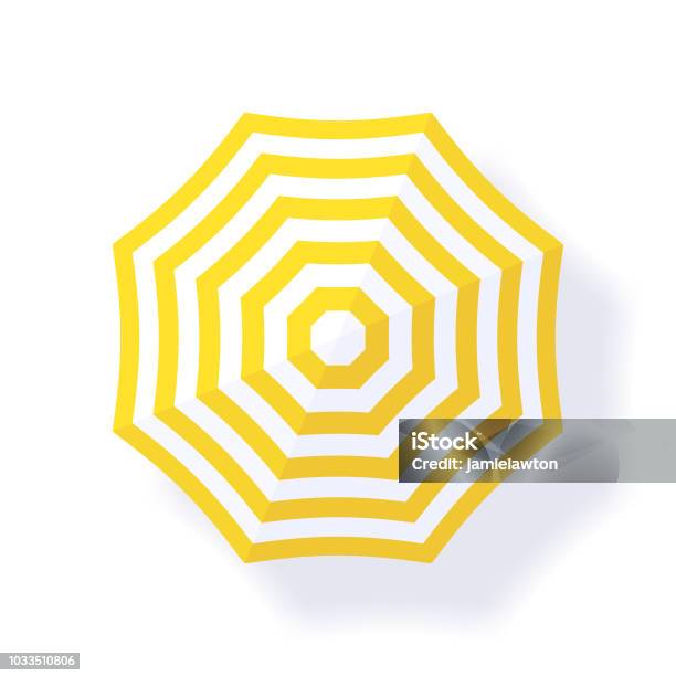 Parasol Beach Umbrella Stock Illustration - Download Image Now - Beach Umbrella, Umbrella, Sun