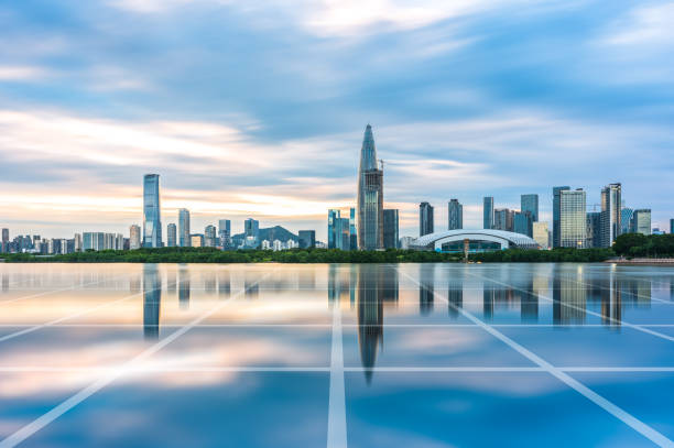 istock Shenzhen Bay City Complex and Technology Concept 1033545022