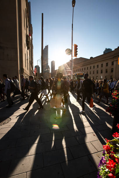 istock Toronto Morning Rush Hour - Pedestrians 1033578588