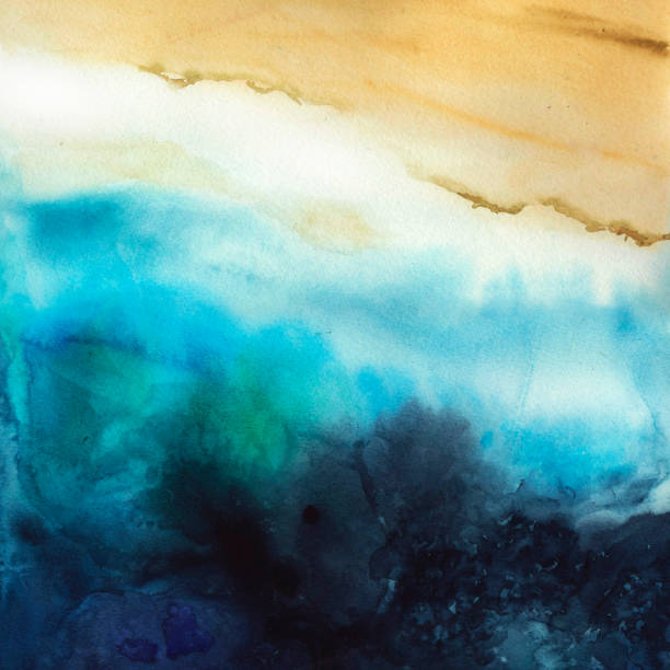 istock abstract watercolor gradient Sea and sand 1033578940