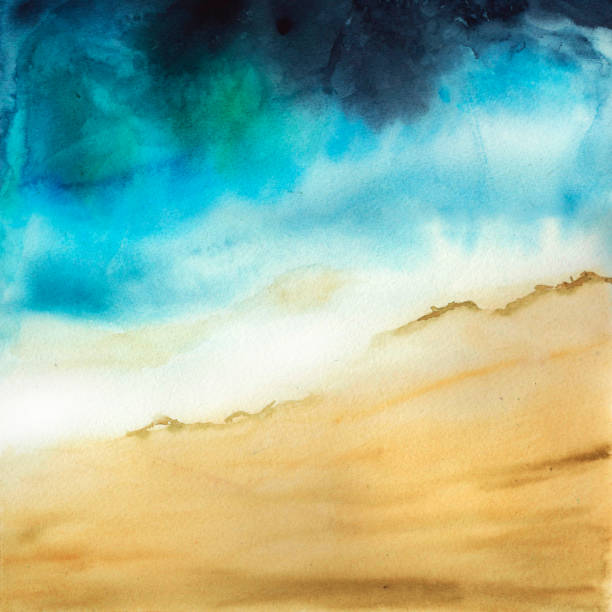 istock abstract watercolor gradient Sea and sand 1033578972