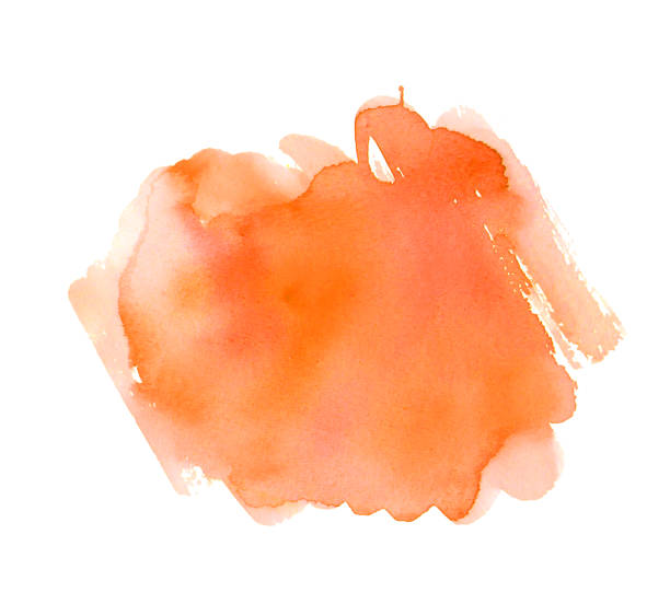istock abstaract watercolor orange blot 1033581112