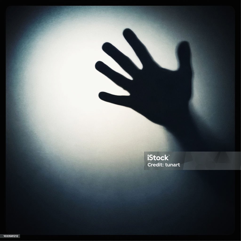 Sombra de mão assustador - Foto de stock de Abstrato royalty-free Sombra de mão assustador - Foto de stock de Abstrato royalty-free