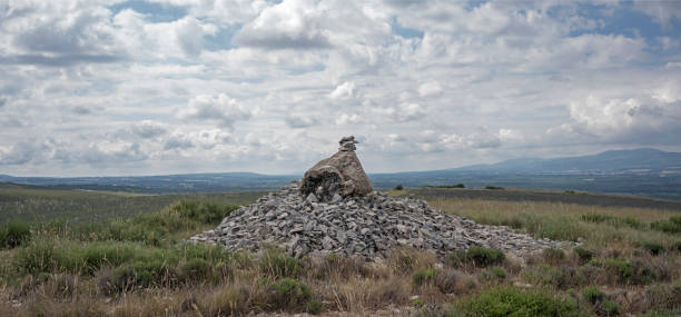 Man-made pile of stones