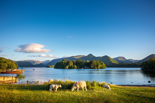 Keswick is a beautiful town located in the English Lake District, where the lush green hills meet the tranquil lake of Derwentwater. Shot in Summer during the late afternoon.