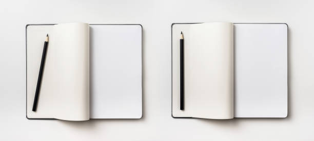 istock white open & flip curl rolled page isolated on background 1033615488