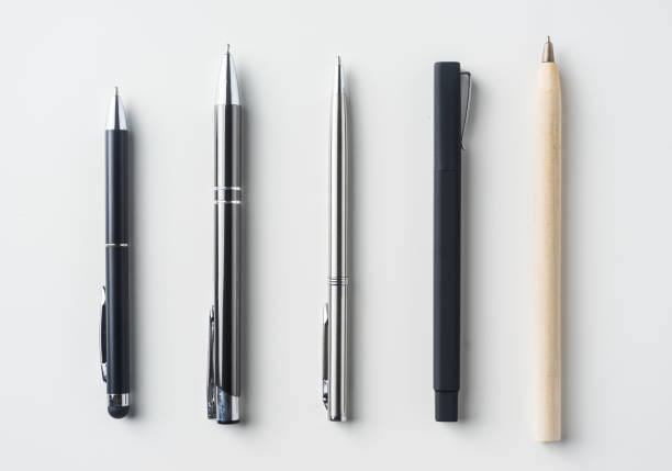 istock collection of pens on white background 1033615676