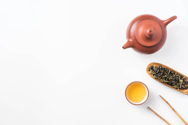 istock fresh taiwan oolong tea and teapot 1033617892