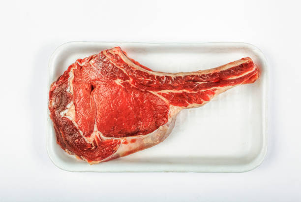 istock Prime rib steak , raw Steak, shop container 1033649926
