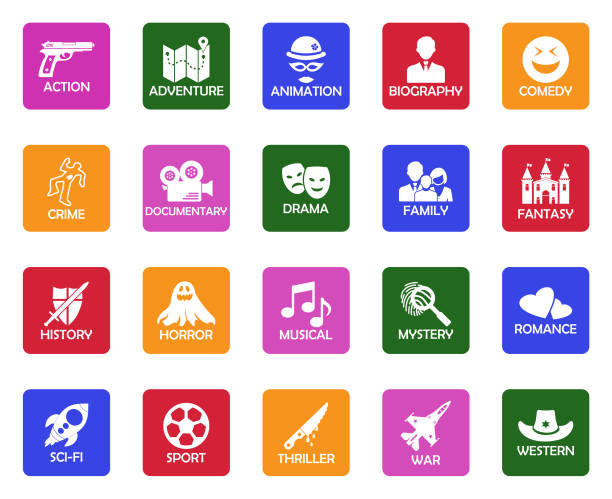 [90] Movie genres Clipart Vector PNG , SVG, EPS, PSD, AI