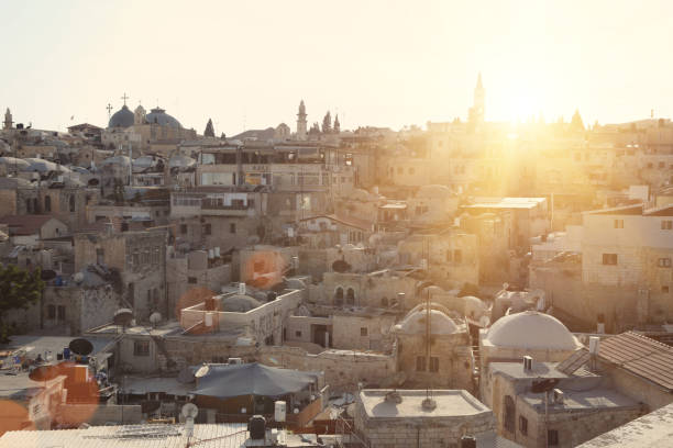 istock Jerusalem old city panoramic aerial view 1033688668