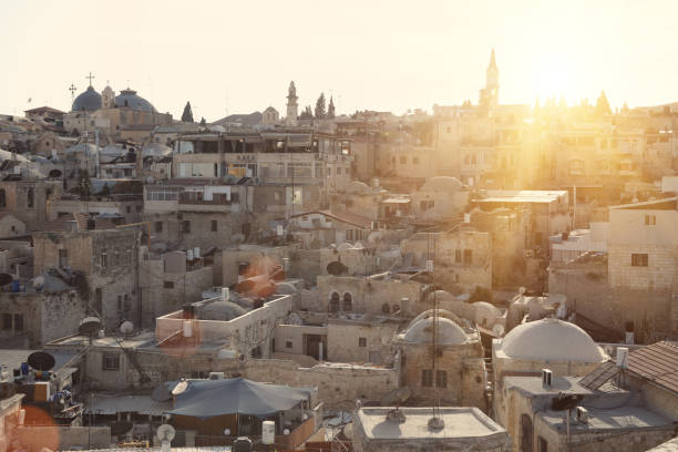 istock Jerusalem old city panoramic aerial view 1033688894