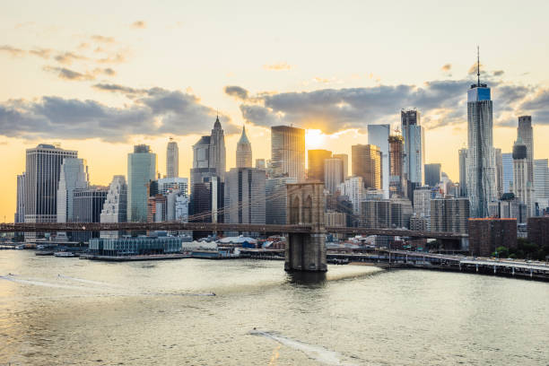 istock New York skyline at sunset 1033694128