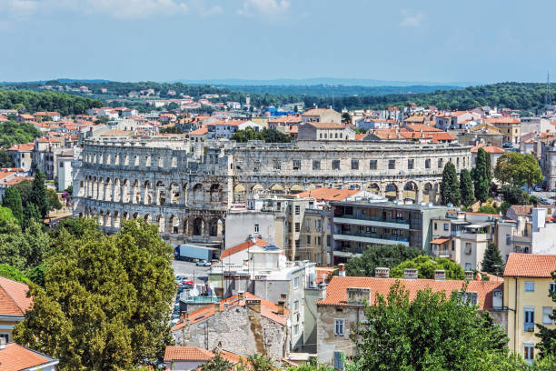 istock Ancient Arena in Pula, Istria, Croatia 1033703482