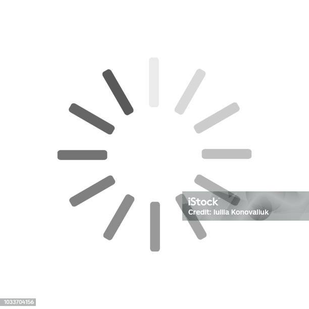 Loading Circle Icon Progress Loading Vector Icon Update Icon Stock Illustration - Download Image Now