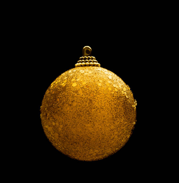 istock Golden color Christmas bauble 1033707360