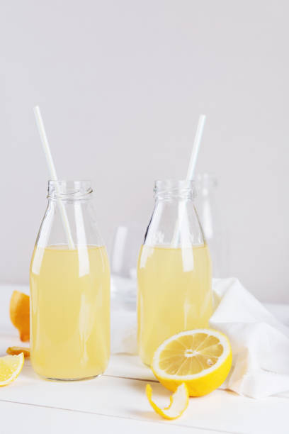 istock Summer lemonade in glass with lemon 1033708038