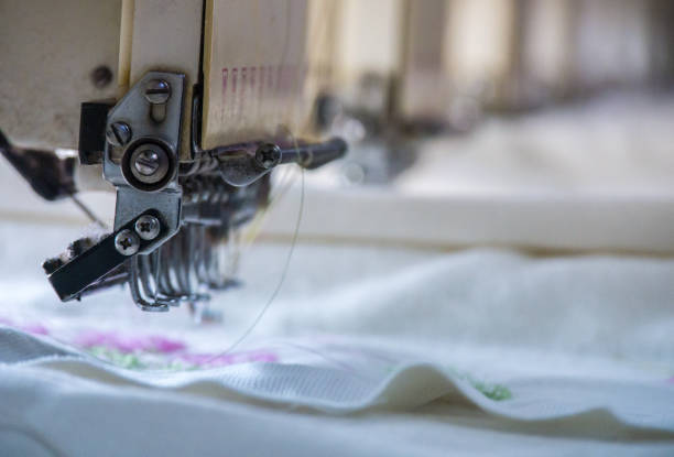istock Textile factory industrial embroidery machine 1033711340