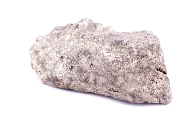 istock Macro mineral stone pyrite  on a white background close up 1033716094