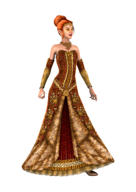 istock 3D illustration princess of autumn on white 1033716220