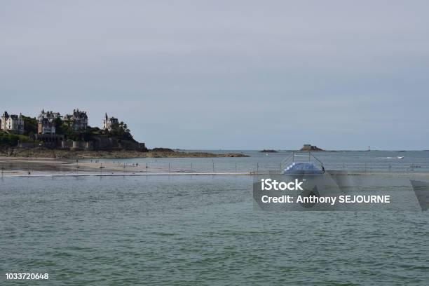 Dinard Natural Pool Stock Photo - Download Image Now - Beach, Channel Marker, Dinard