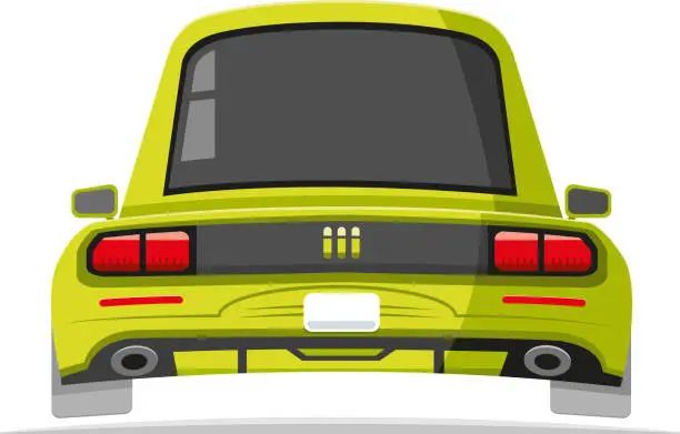 Vector illustration of No name car