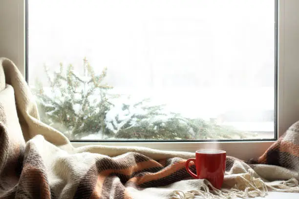 Photo of cozy home atmosphere in the winter