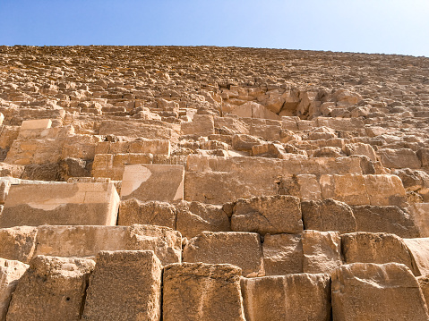 Pyramid of Cheops from Low Angle View.
