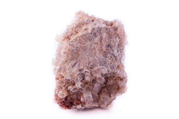 istock Macro mineral stone aragonite on a white background close up 1033747248