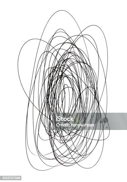 Pen Scrawl Draw Stock Photo - Download Image Now - Abstract, Blob