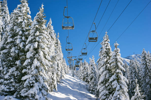 istock Ski lift in Silvretta Montafon 1033757758