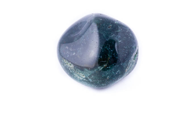 istock Macro mineral stone heliotrope on a white background close up 1033766234