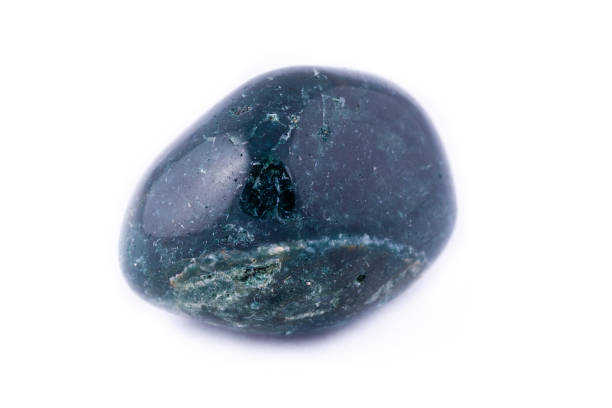 istock Macro mineral stone heliotrope on a white background close up 1033766240
