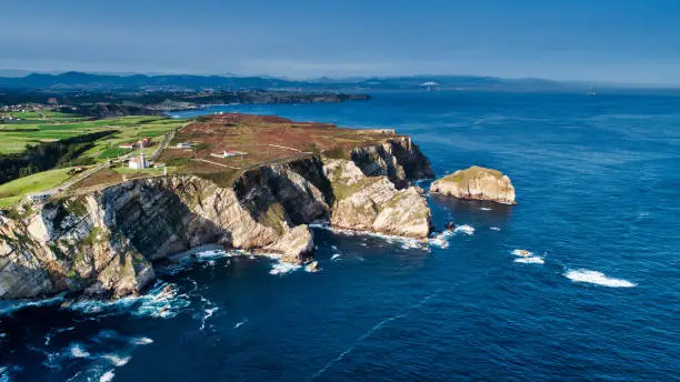 Photo of Aerial Photography of Cabo de Peñas. Asturias Spain.